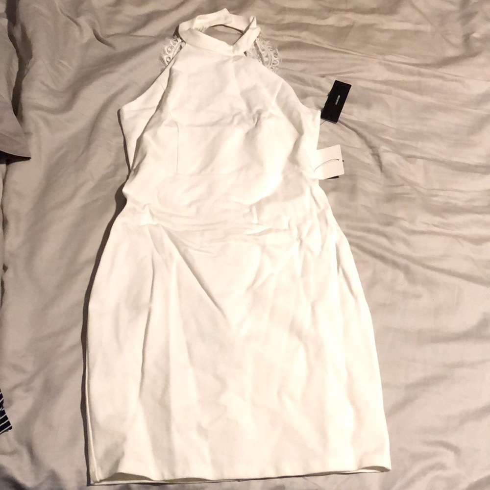Lulu’s white halter dress